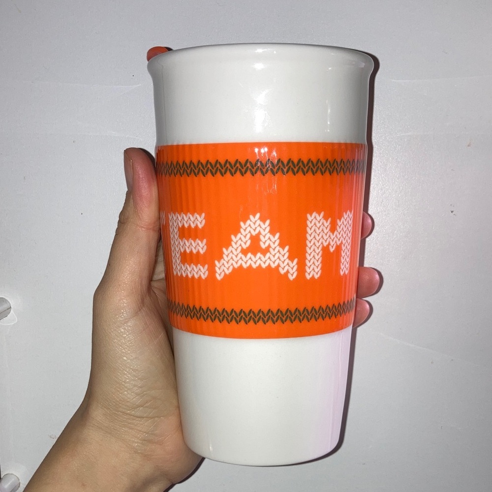 Starbucks 2016 Team PSL pumpkin spice latte ceramic Tumbler grande
